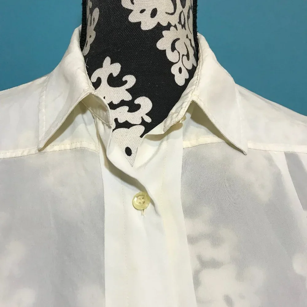 FREE * Vintage Dalton's Woman's Long Sleeve Button Down Blouse GUC Retro Career - Picture 8 of 12